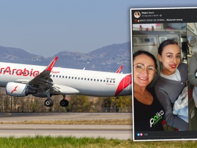 Rozczulające chwile na pokładzie samolotu Air Arabia. Niemowlę zaczęło płakać, aż nagle...