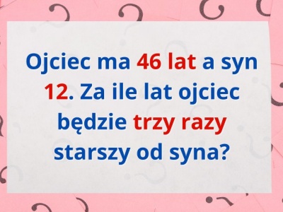 Szkolne zadanie z podstawówki. Rozwiążesz na piątkę?