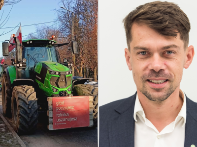 Rolnicy z województwa łódzkiego nie zawieszają protestów. Poseł KO i były wiceminister rolnictwa Michał Kołodziejczak Gościem RŁ