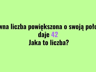 Równanie, zgadywanie czy może logika? Brzmi niby banalnie, ale trzeba się chwilę zastanowić