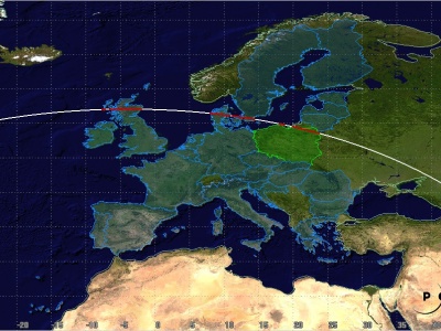 Deorbitacja chińskiej rakiety