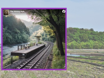 Stacja kolejowa bez wyjścia. Ten peron nie łączy się z żadna drogą. Zbudowano ją tylko z tego powodu