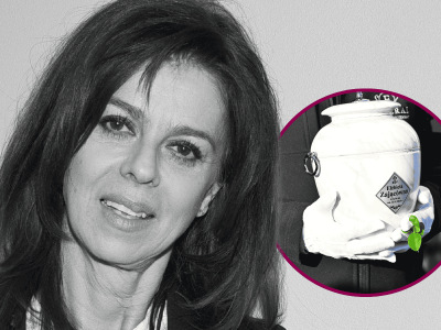 Ktoś zostawił to na grobie Elżbiety Zającówny. Rzadki widok