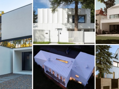 To już gorący trend w Polsce! Pięć głośnych projektów domów, gdzie elewacja jest biała