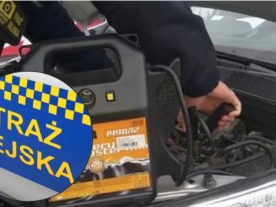 Auto nie chce odpalić? Straż Miejska z Ciechanowa pomaga kierowcom