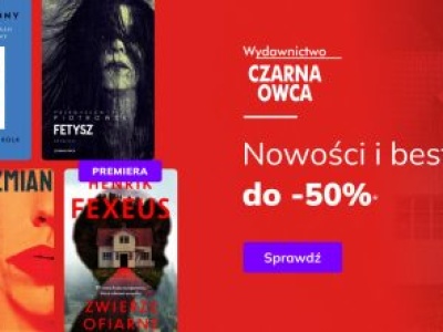 Promocje dnia – 2.02.2026: Czarna Owca, Krytyka Polityczna, Herstorie, E-booki miesiąca, Znak, Kobiece, Tajfuny