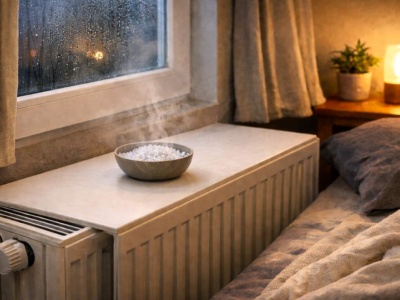 Umieść te granulki obok grzejnika. Wciągną wilgoć w jedną noc