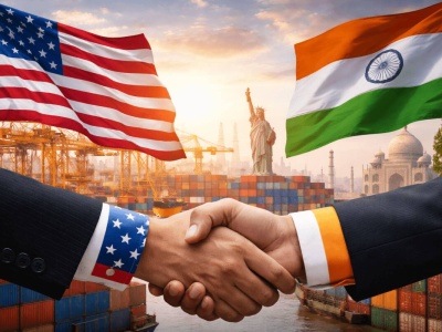 Trump ogłasza deal z Indiami! Cła w dół o 7 pkt. proc. i odwrót od rosyjskiej ropy