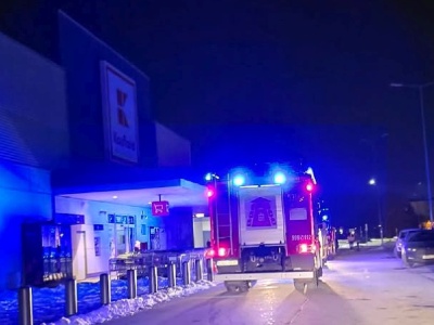 Pożar w Kauflandzie w Świdniku. Klienci zostali ewakuowani