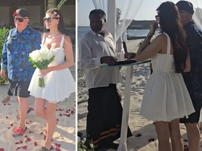 Skiba znów się wygłupił. Wziął ślub z tą samą żoną na... Malediwach