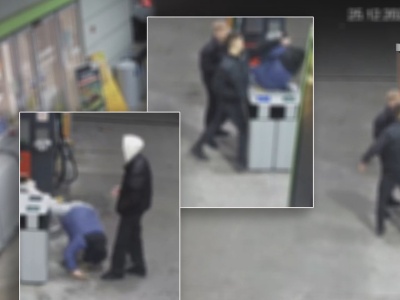 Przerażające sceny na stacji paliw. Pokazano nagranie. 