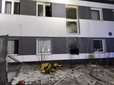 Pożar hotelu pracowniczego na ul. Racławickiej w Bydgoszczy. Ewakuowano ok. 100 osób