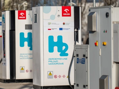 ORLEN otworzył stację wodorową w Pile. 480 kg H2 dziennie dla autobusów i aut osobowych