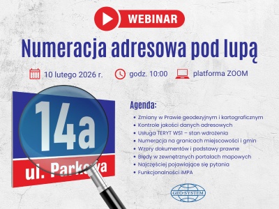Zapowiedź bezpłatnego seminarium na temat numeracji adresowej