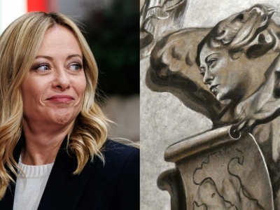 Rzym: podjęto decyzję o zamalowaniu anioła, który przypominał premier Meloni