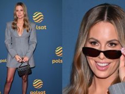 Agnieszka Hyży eksponuje długie nogi na ramówce Polsatu. Gustownie? (ZDJĘCIA)