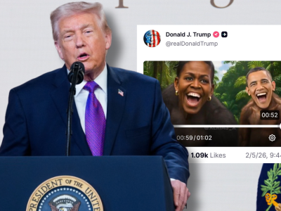 Szokujący film z Obamami. Trump wywołał falę oburzenia