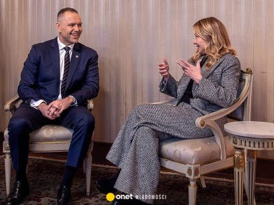 Karol Nawrocki w Mediolanie. Spotkał się z Giorgią Meloni