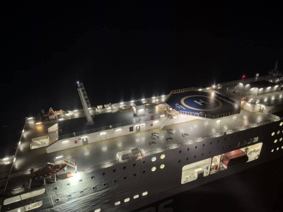 Pasażer wymagał ewakuacji z promu. Wysłano śmigłowiec polskiej Marynarki Wojennej