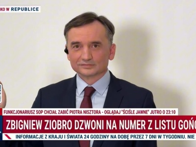 Ziobro kpi z organów ścigania. Zadzwonił na policję na antenie