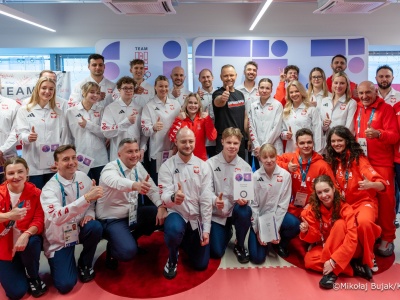 Prezydent Nawrocki odwiedził wioskę olimpijską