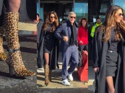 George Clooney i drapieżna Amal w kozakach w panterkę meldują na igrzyskach (ZDJĘCIA)