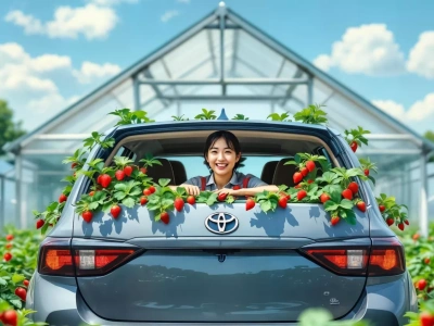 Uprawa truskawek w Toyocie?! Możliwe - firma zaoferuje plantatorom szklarnie do całosezonowej produkcji owoców