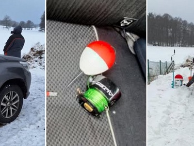 Kłusownicy złapani na gorącym uczynku na jeziorze Bochowo