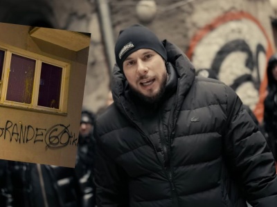 Raper Bonus wybrał się na wycieczkę pod blok swojego krytyka i złośliwie na niego rymował