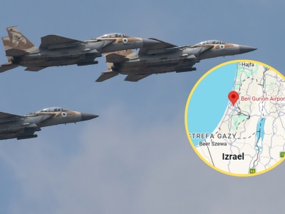 Izraelskie myśliwce eskortowały Wizzaira do lotniska. Wszystko przez jeden komunikat