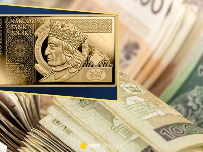 100 zł nie w banknocie, ale w monecie. Złote 