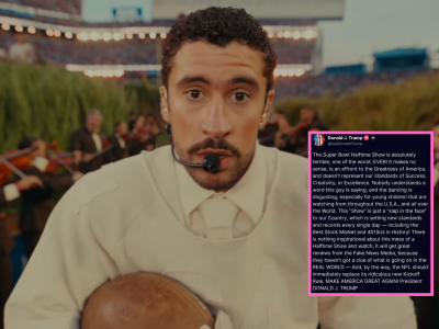 Prezydent Trump nie gryzł się w język po występie Bada Bunny'ego na Super Bowl. 