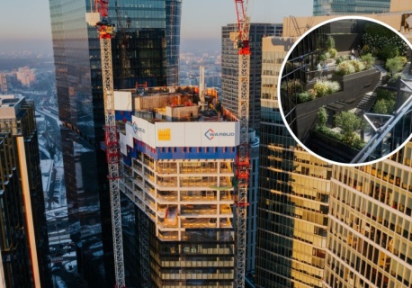 Wieżowiec w centrum Warszawy przekroczył symboliczne 100 metrów. Idzie jeszcze wyżej