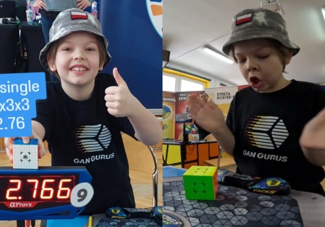 9-latek z Gdańska pobił rekord świata w układaniu kostki Rubika, detronizując zawodników z Chin