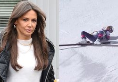 Kinga Rusin reaguje na wypadek Lindsey Vonn na igrzyskach olimpijskich. 