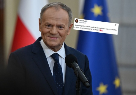 Do konkursu skoków była nieco ponad godzina. Taki wpis zamieścił Tusk
