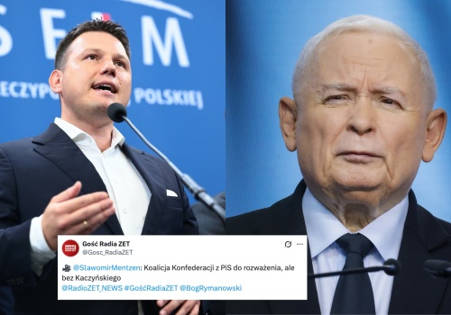 Mentzen mówi, że rozważyłby koalicję z PiS, ale bez prezesa Kaczyńskiego