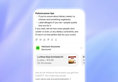 ChatGPT wprowadza reklamy dla użytkowników Free i Go