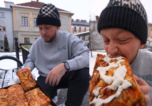 Książulo zasmakował w sądeckiej pizzy. ,,Uwielbiam takie wypieki i uwielbiam takie miejsca”