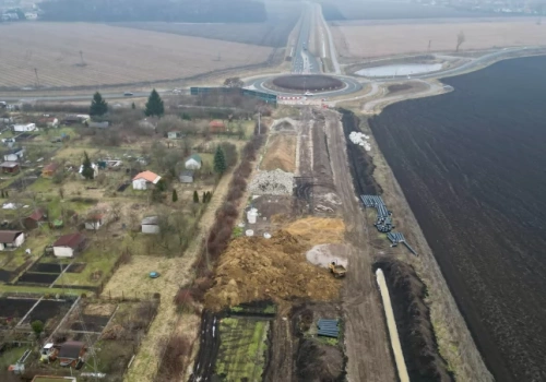 Tak idą prace na Wschodniej Obwodnicy Wrocławia. Zobacz zdjęcia z lotu ptaka!