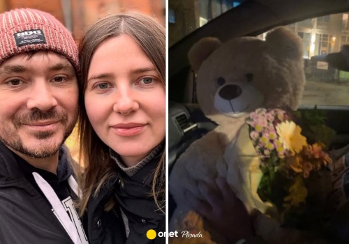 Daniel Martyniuk zaskoczył kwiatami i misiem. Tego zdjęcia nie wrzuciła żona