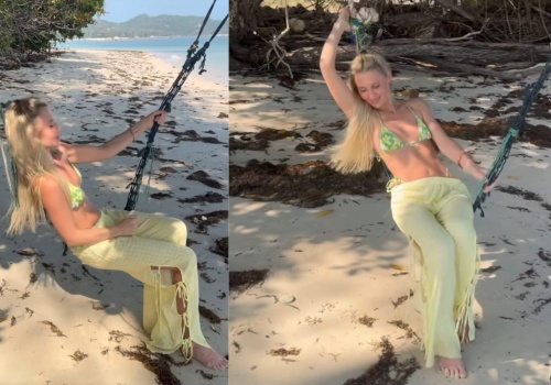 Po porodzie raptem 9 miesięcy i taka figura. Znana wokalistka zachwyca na plaży