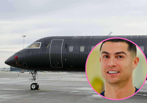 Samolot Ronaldo ląduje na lotnisku w Krakowie. Co tu robi?