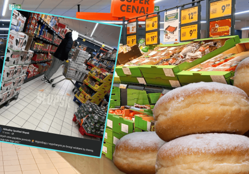 Nietypowe sceny w Biedronce w Tłusty Czwartek. Ludzie patrzyli tylko na koszyk