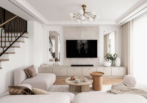 Ściana telewizyjna w salonie: 35 pomysłów z  polskich wnętrz
