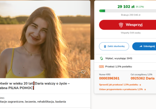 Nowotwór w wieku 20 lat. Daria Wręczycka z Hutki walczy o życie – razem możemy jej pomóc wygrać tę walkę!
