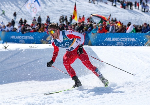 Dominik Bury po biegu na 10 km podczas zimowych igrzysk olimpijskich