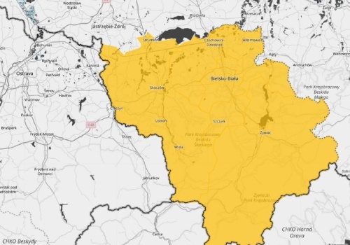 Oblodzenie na Podbeskidziu. IMGW wydał ostrzeżenie pierwszego stopnia