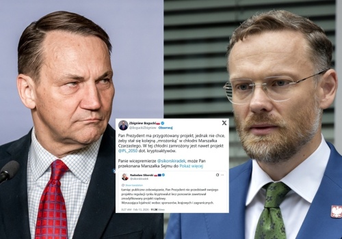 Bogucki do Sikorskiego: Przekona pan Czarzastego do odmrażania?