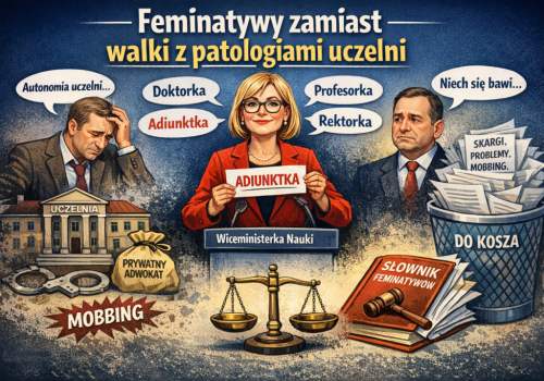 Feminatywy zamiast walki z patologiami uczelni